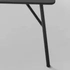 My Home Mek table basse MDF gris anthracite design L79xH39cm made Italie Viadurini