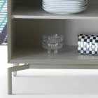 Buffet design My Home Mirage en MDF H71xL210cm laqué fabriqué en Italie Viadurini