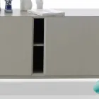 Buffet design My Home Mirage en MDF H71xL210cm laqué fabriqué en Italie Viadurini