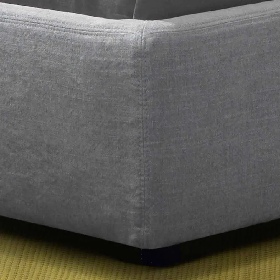 My Home Sleepway lit double rembourré 180x90cm fabriqué en Italie Viadurini