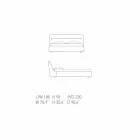 My Home Sleepway lit double rembourré 180x90cm fabriqué en Italie Viadurini