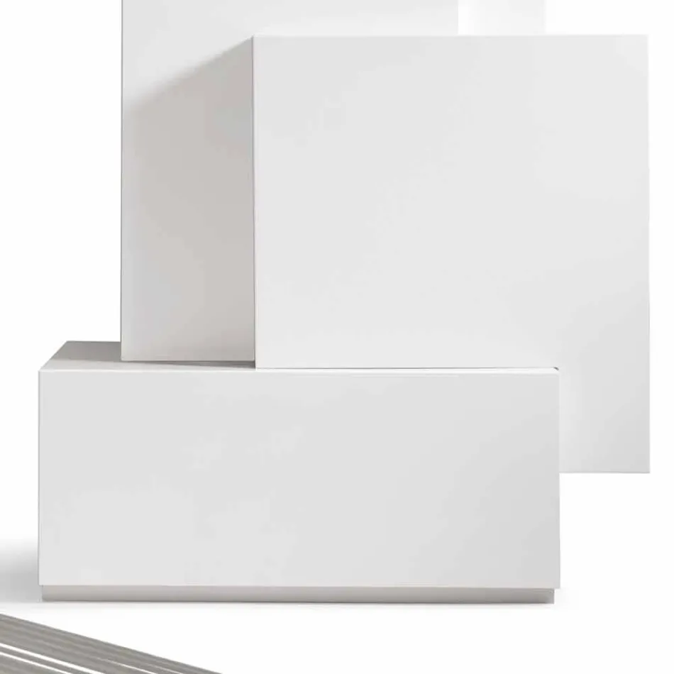 My Home Tetris mobile tour de la salle de séjour design MDF H196cm fabriqué en Italie Viadurini