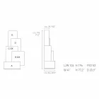 My Home Tetris mobile tour de la salle de séjour design MDF H196cm fabriqué en Italie Viadurini