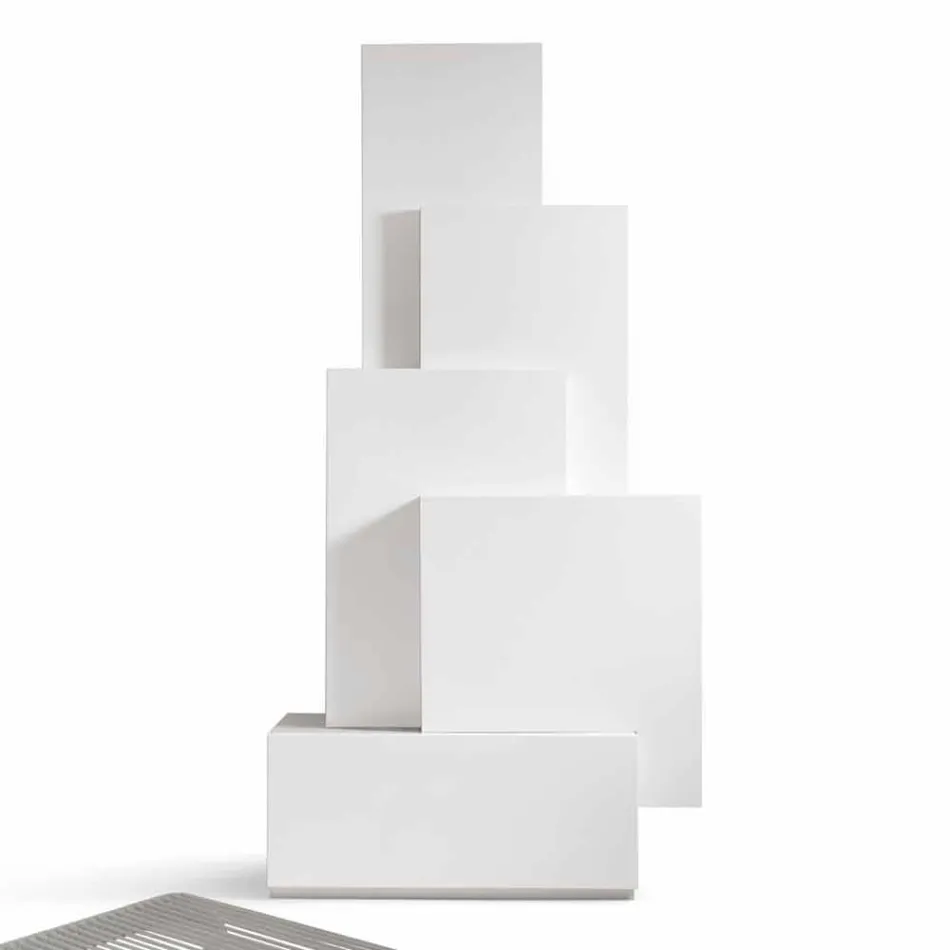 My Home Tetris mobile tour de la salle de séjour design MDF H196cm fabriqué en Italie Viadurini