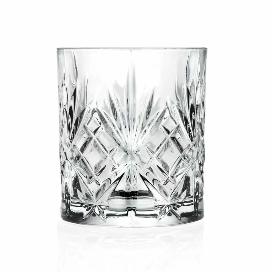 Verres à Cocktail Bas Gobelet à l'Ancienne 12 Pièces Cristal - Cantabile Viadurini