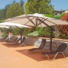 Parasol de jardin en aluminium blanc ou anthracite 300x400 cm - Lapillo Viadurini