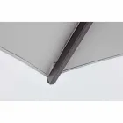 Parapluie d'extérieur 3x3 avec tissu gris clair et structure anthracite - Dalton Viadurini