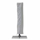 Parapluie d'extérieur 3x3 avec tissu gris clair et structure anthracite - Dalton Viadurini