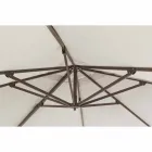 Parapluie d'extérieur 3x3 avec tissu en polyester et poteau en aluminium - Texas Viadurini