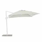 Parapluie d'extérieur 3x3 en aluminium blanc et polyester - Fasma Viadurini
