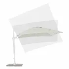 Parapluie d'extérieur 3x3 en aluminium blanc et polyester - Fasma Viadurini