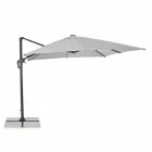 Parapluie d'extérieur 3x3 en polyester gris et aluminium de couleur anthracite - Coby Viadurini