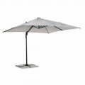 Parapluie d'extérieur 3x3 en polyester gris et aluminium de couleur anthracite - Coby
