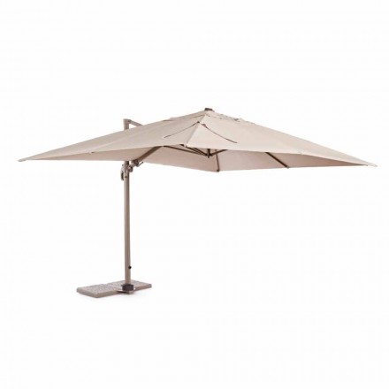 Parapluie d'extérieur 3x4 avec polyester couleur sable - Tissu flamant rose Viadurini