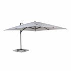 Parapluie d'extérieur 4x4 en polyester gris clair et aluminium - Daniel Viadurini