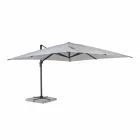 Parapluie d'extérieur 4x4 en polyester gris clair et aluminium - Daniel Viadurini