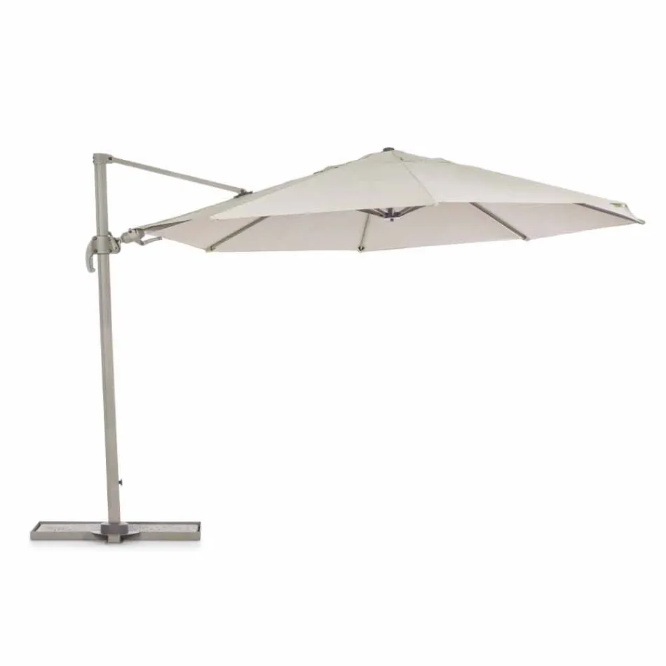 Parapluie d'extérieur diamètre 3,5m en polyester avec mât en aluminium - Linfa Viadurini