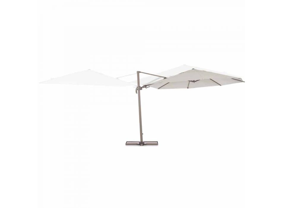 Parapluie d'extérieur diamètre 3,5m en polyester avec mât en aluminium - Linfa Viadurini