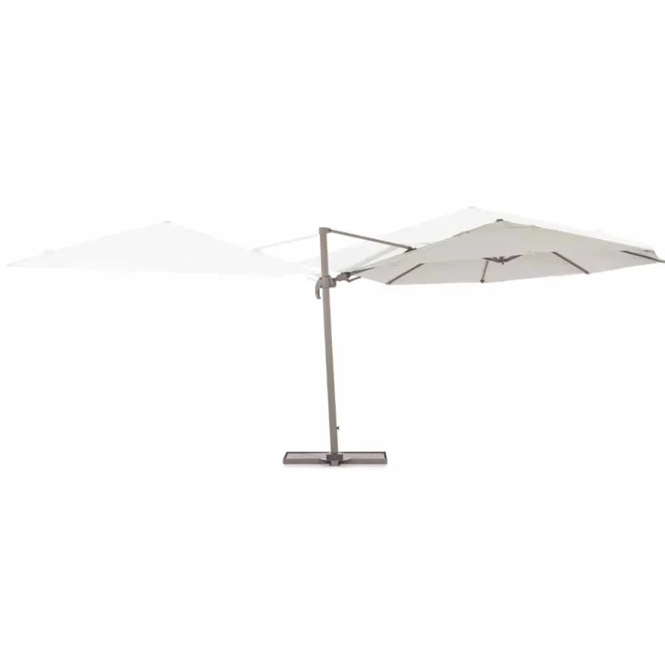 Parapluie d'extérieur diamètre 3,5m en polyester avec mât en aluminium - Linfa Viadurini