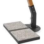 Parasol d'extérieur en bois et polyester écru 3x4, Homemotion - Passmore Viadurini