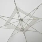 Parasol d'extérieur en polyester avec structure en aluminium blanc - Zinica Viadurini