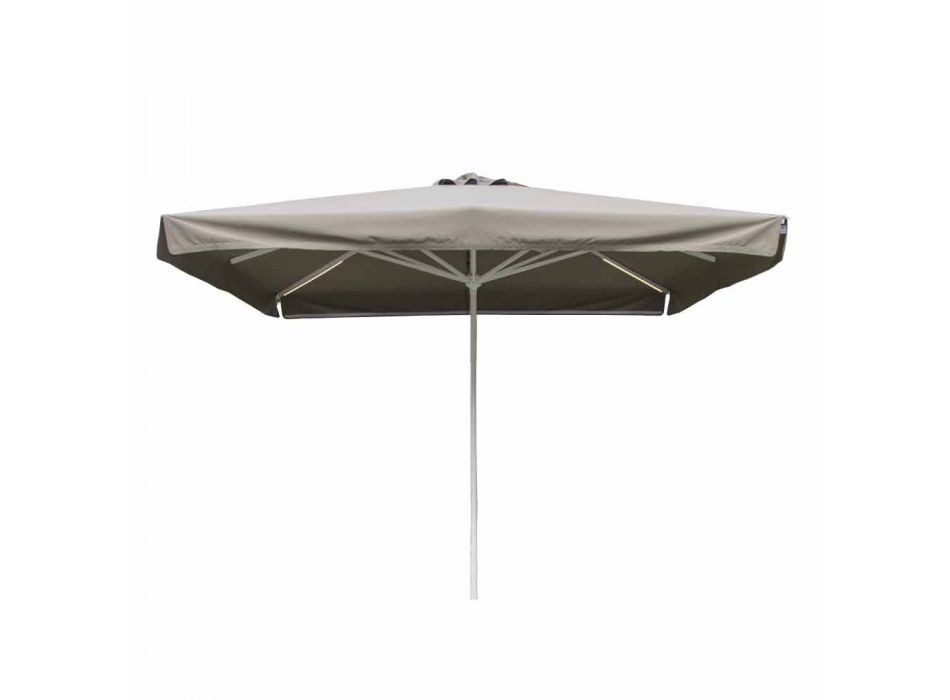 Parapluie d'extérieur en tissu avec structure métallique fabriqué en Italie - Solero Viadurini
