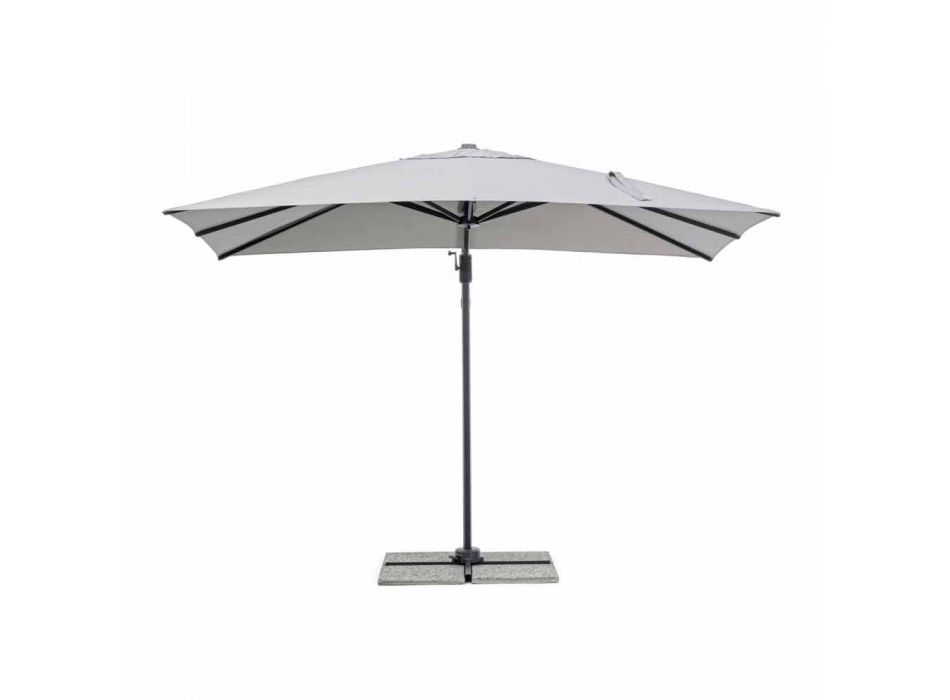 Parasol de jardin 2x3 en polyester avec mât en aluminium anthracite - Coby Viadurini