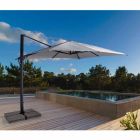 Parasol de jardin 2x3 en polyester avec mât en aluminium anthracite - Coby Viadurini