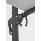 Parasol de jardin 3x4 avec tissu polyester gris clair - Dalton Viadurini