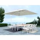 Parasol de jardin en aluminium 3x4 avec tissu en polyester - Fasma Viadurini