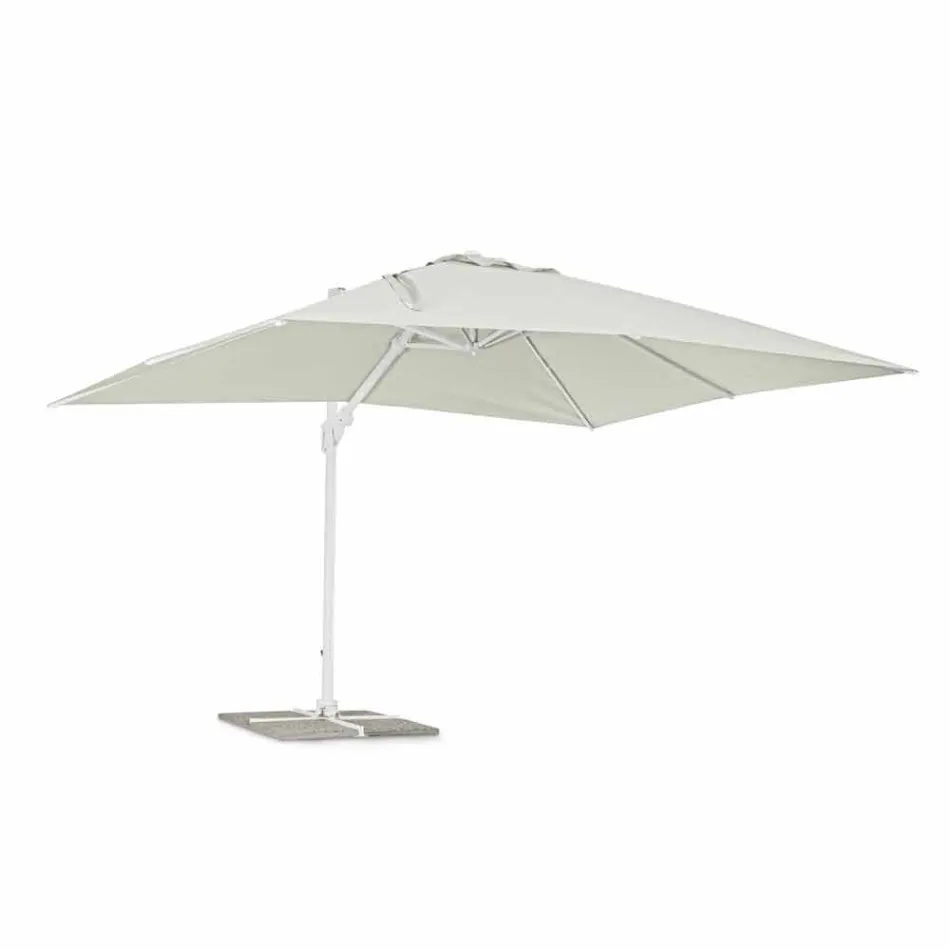 Parasol de jardin en aluminium 3x4 avec tissu en polyester - Fasma Viadurini