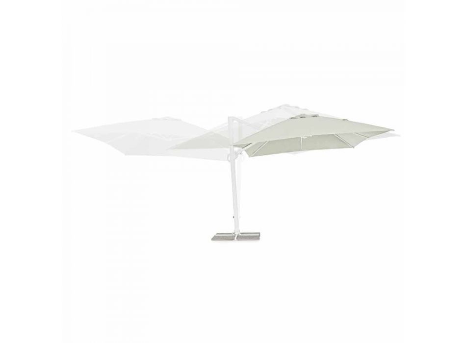 Parasol de jardin en aluminium 3x4 avec tissu en polyester - Fasma Viadurini
