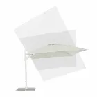 Parasol de jardin en aluminium 3x4 avec tissu en polyester - Fasma Viadurini