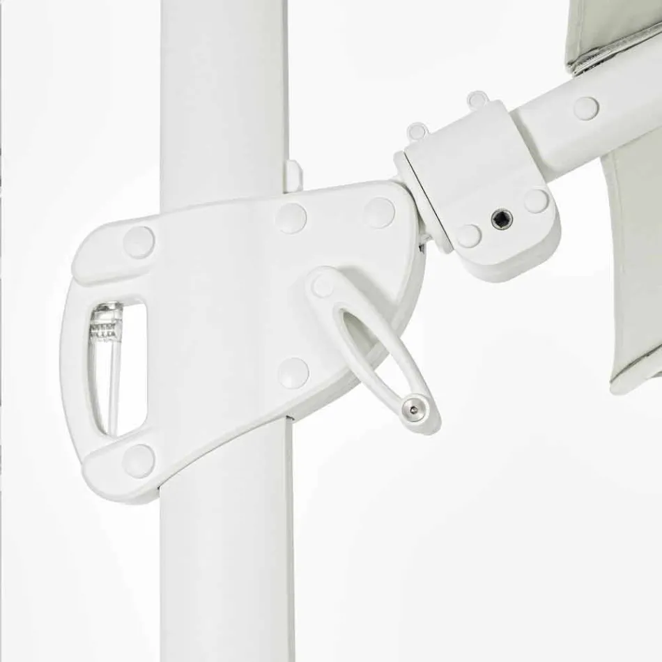 Parasol de jardin en aluminium 3x4 avec tissu en polyester - Fasma Viadurini