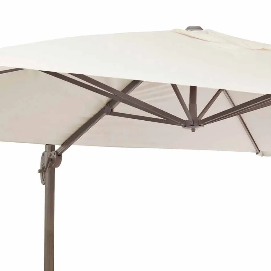 Parasol de jardin 3x4 en polyester avec structure en aluminium - Texas Viadurini
