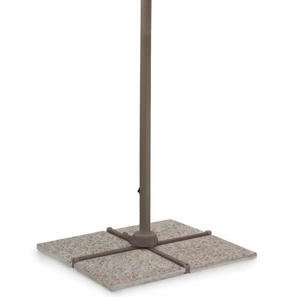 Parasol de jardin 3x4 en polyester avec structure en aluminium - Texas Viadurini