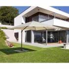 Parasol de jardin 3x4 en polyester avec structure en aluminium - Texas Viadurini