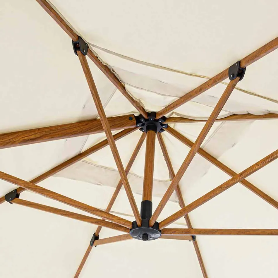 Parasol de jardin 3x4m en aluminium et polyester, Homemotion - Marco Viadurini