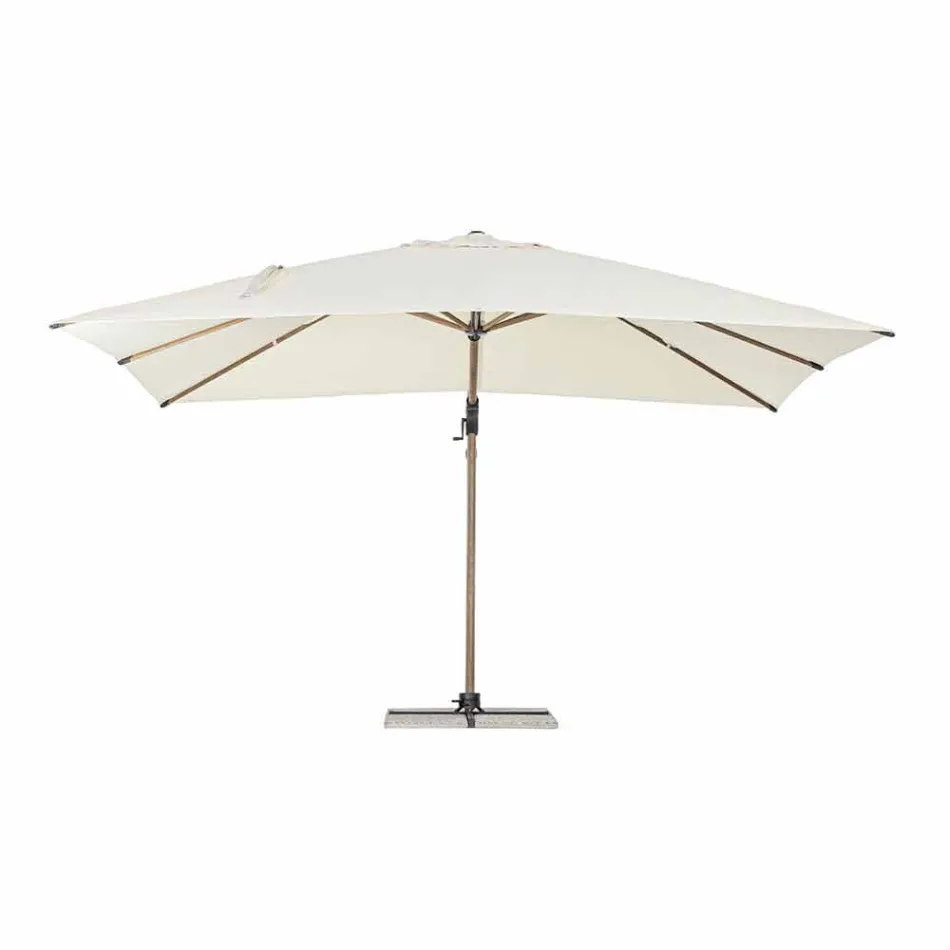 Parasol de jardin 3x4m en aluminium et polyester, Homemotion - Marco Viadurini