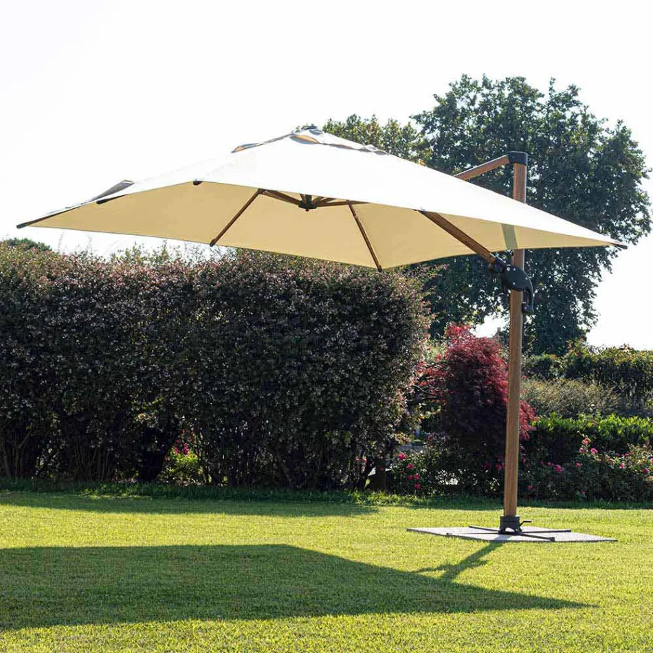 Parasol de jardin 3x4m en aluminium et polyester, Homemotion - Marco Viadurini