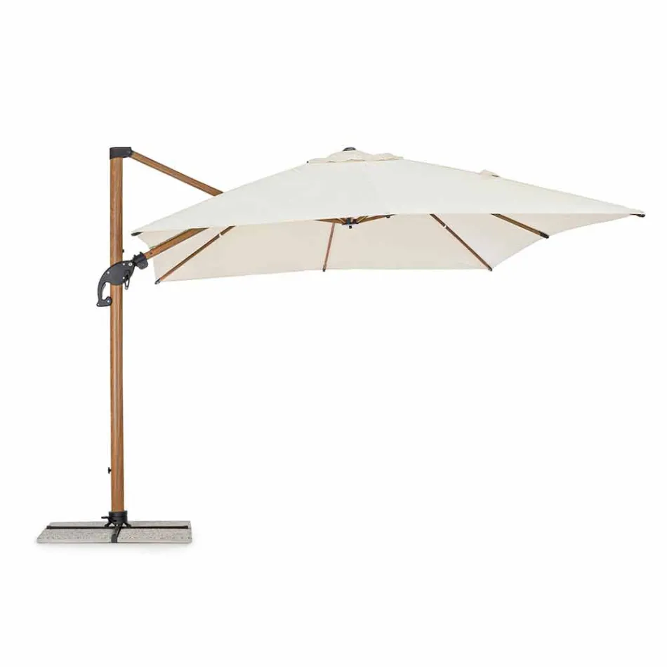 Parasol de jardin 3x4m en aluminium et polyester, Homemotion - Marco Viadurini