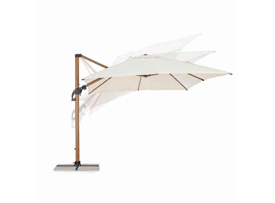 Parasol de jardin 3x4m en aluminium et polyester, Homemotion - Marco Viadurini