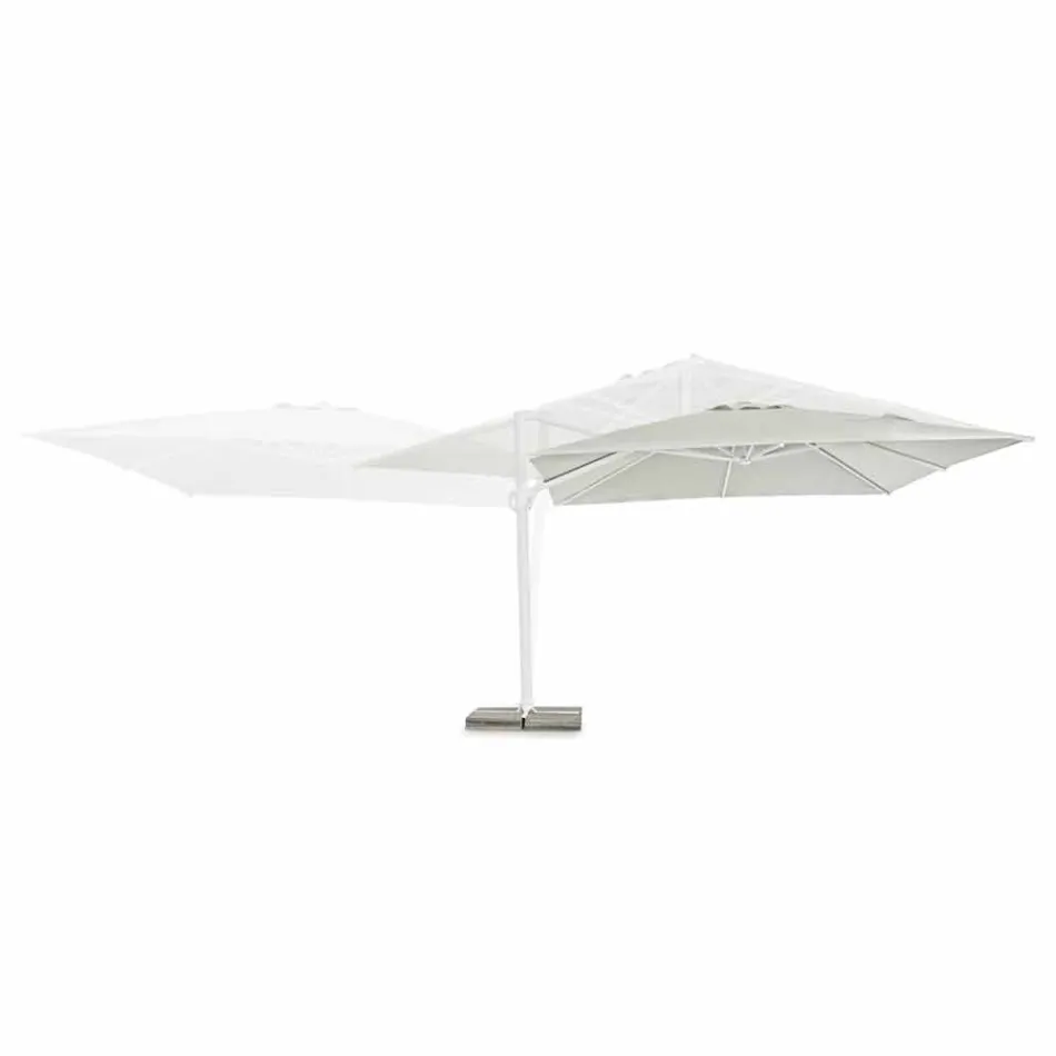 Parapluie de jardin 4x4 avec tissu polyester de couleur naturelle - Fasma Viadurini