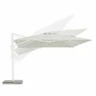 Parapluie de jardin 4x4 avec tissu polyester de couleur naturelle - Fasma Viadurini