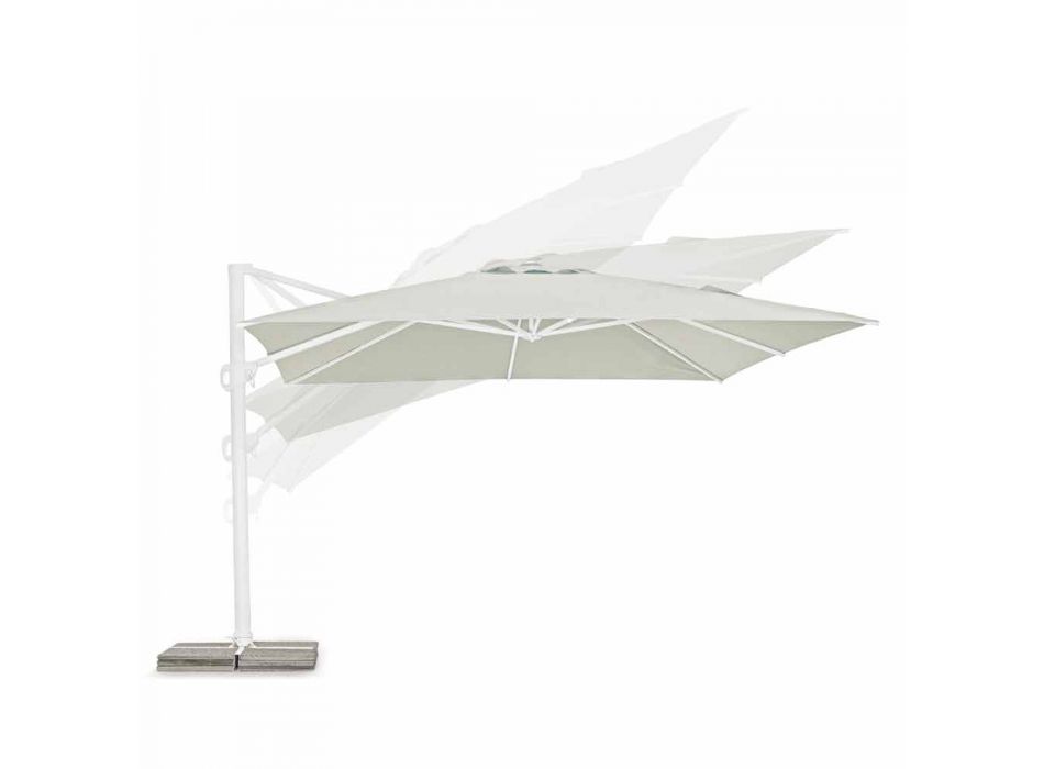 Parapluie de jardin 4x4 avec tissu polyester de couleur naturelle - Fasma Viadurini