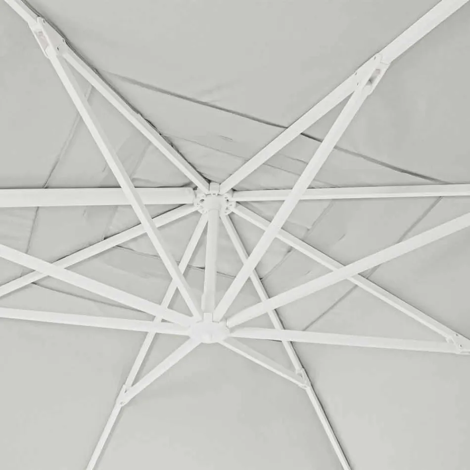 Parapluie de jardin 4x4 avec tissu polyester de couleur naturelle - Fasma Viadurini