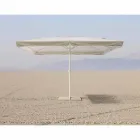 Parasol de jardin 4x4 avec tissu en polyester et base en acier - Nastio Viadurini