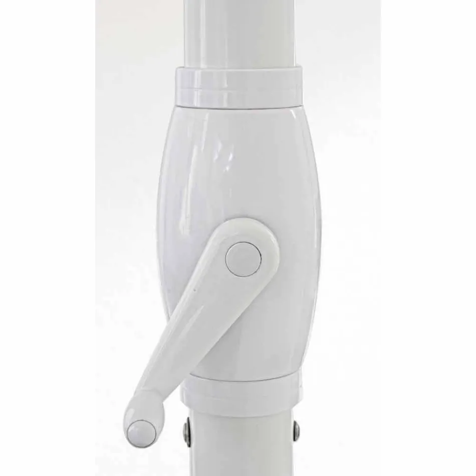 Parasol de jardin 4x4 avec tissu en polyester et base en acier - Nastio Viadurini