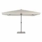 Parasol de jardin 4x4 avec tissu en polyester et base en acier - Nastio Viadurini