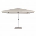 Parasol de jardin 4x4 avec tissu en polyester et base en acier - Nastio